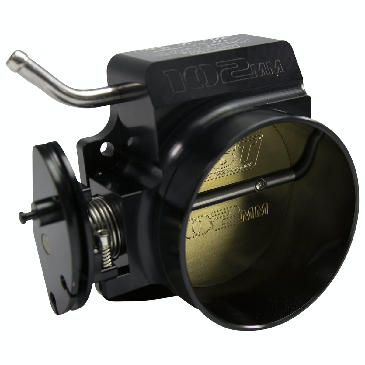 FAST - Fuel Air Spark Technology 54106 Black Big Mouth Billet 102mm Big Mouth Throttle Body for GM LS w/o Sensors