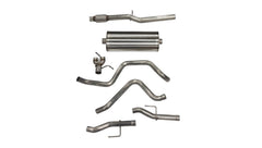 Corsa Performance 21028 3.0in. Cat-Back; Dual Rear Exit with Dumps