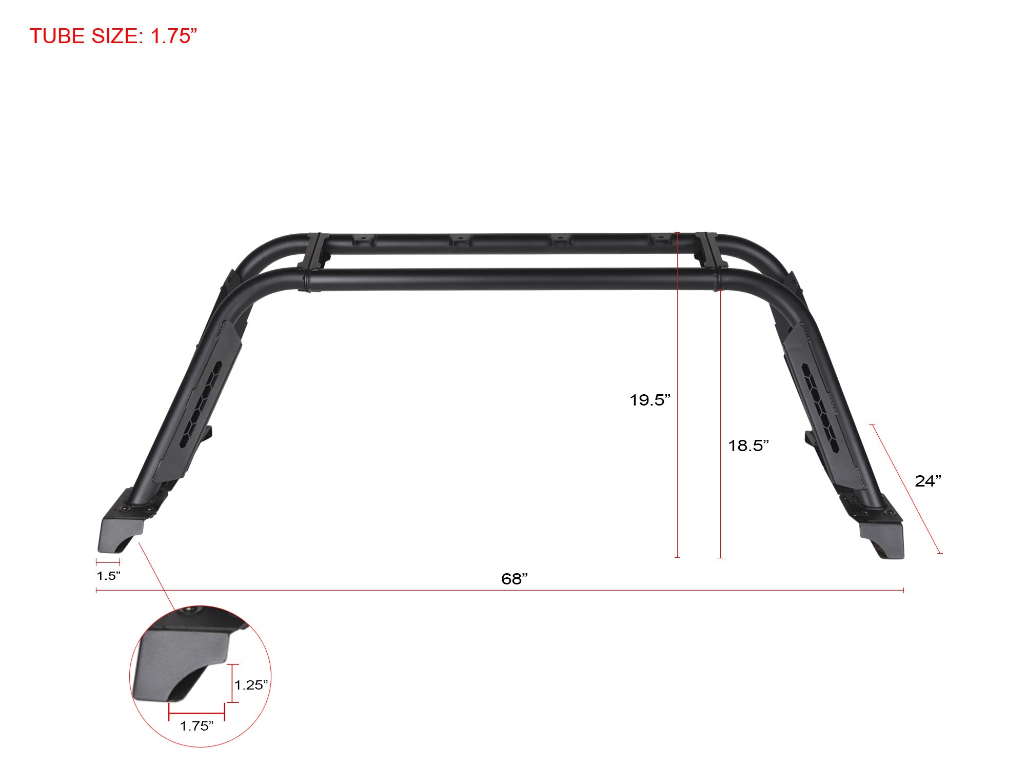 Armordillo USA CR-M CHASE RACK FOR FULL SIZE TRUCKS