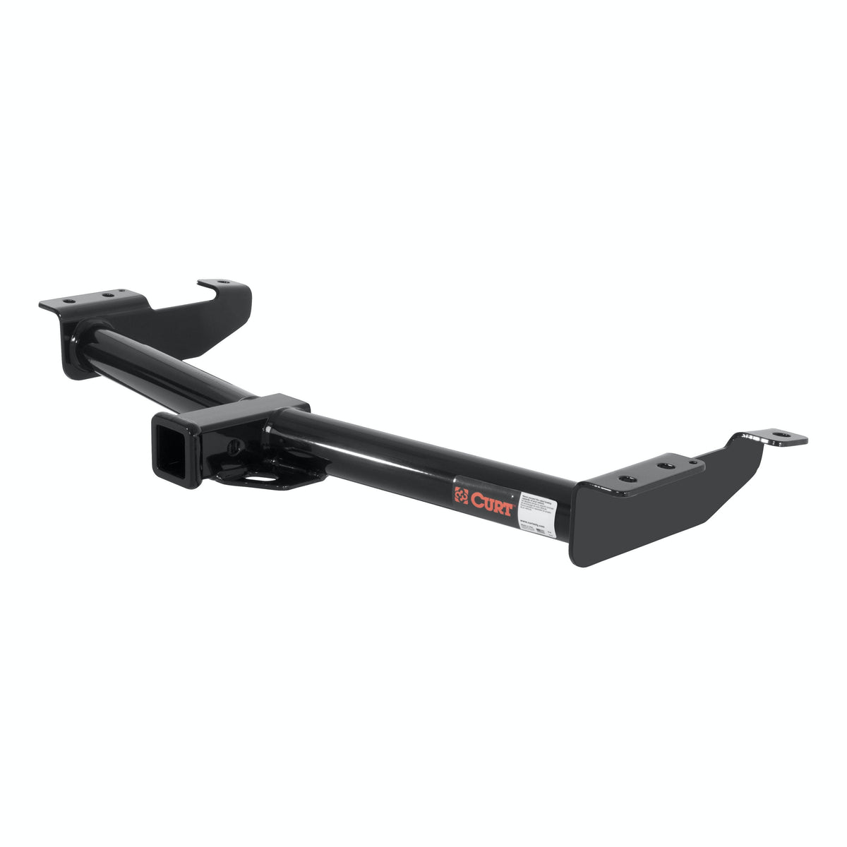 CURT 13055 Class 3 Hitch, 2 Receiver, Select Ford E150, E250, E350 (Round Tube Frame)