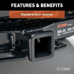CURT 14081 Class 4 Trailer Hitch, 2 Receiver, Select Chevrolet, GMC C/K Pickup Trucks
