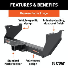 CURT 15845 Commercial Duty Class 5 Hitch, 2-1/2, Select Ford F350, F450, F550, F650