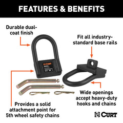CURT 16000 5th Wheel Safety Chain Anchors