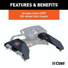 CURT 16025 Puck System 5th Wheel Legs, Select Silverado, Sierra 2500, 3500 HD, 8' Bed, 25K