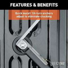 CURT 16041 E16 5th Wheel Hitch, Select Ram 2500, 3500, 8' Bed Puck System