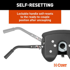 CURT 16059 A25 Sliding 5th Wheel Hitch, 25K, Select Silverado, Sierra Puck System