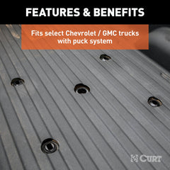 CURT 16070 A30 5th Wheel Hitch, Select Silverado, Sierra 2500, 3500 HD, 8' Bed Puck System
