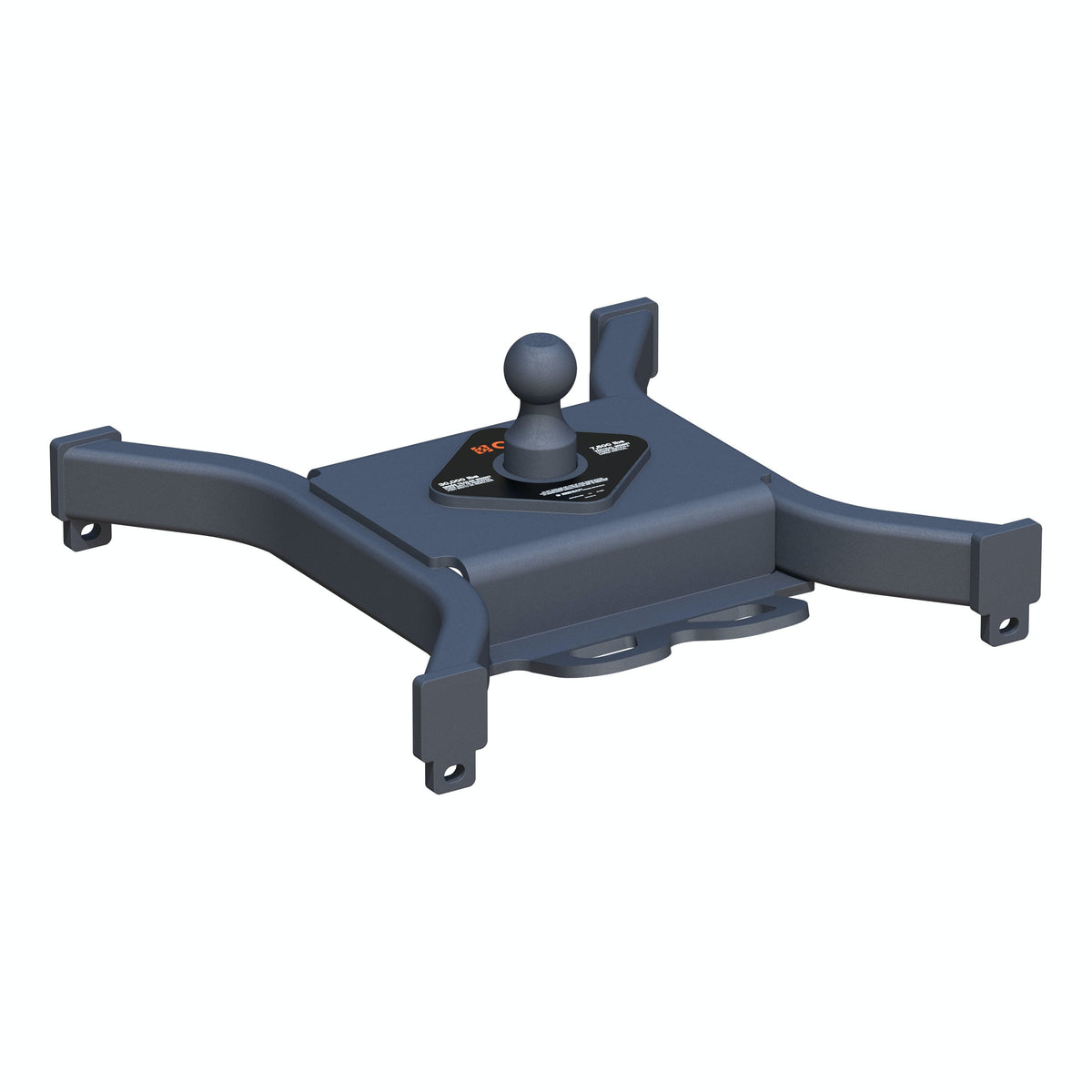 CURT 16090 Spyder 5th Wheel Rail Gooseneck Hitch with 2-5/16 Ball, 30K