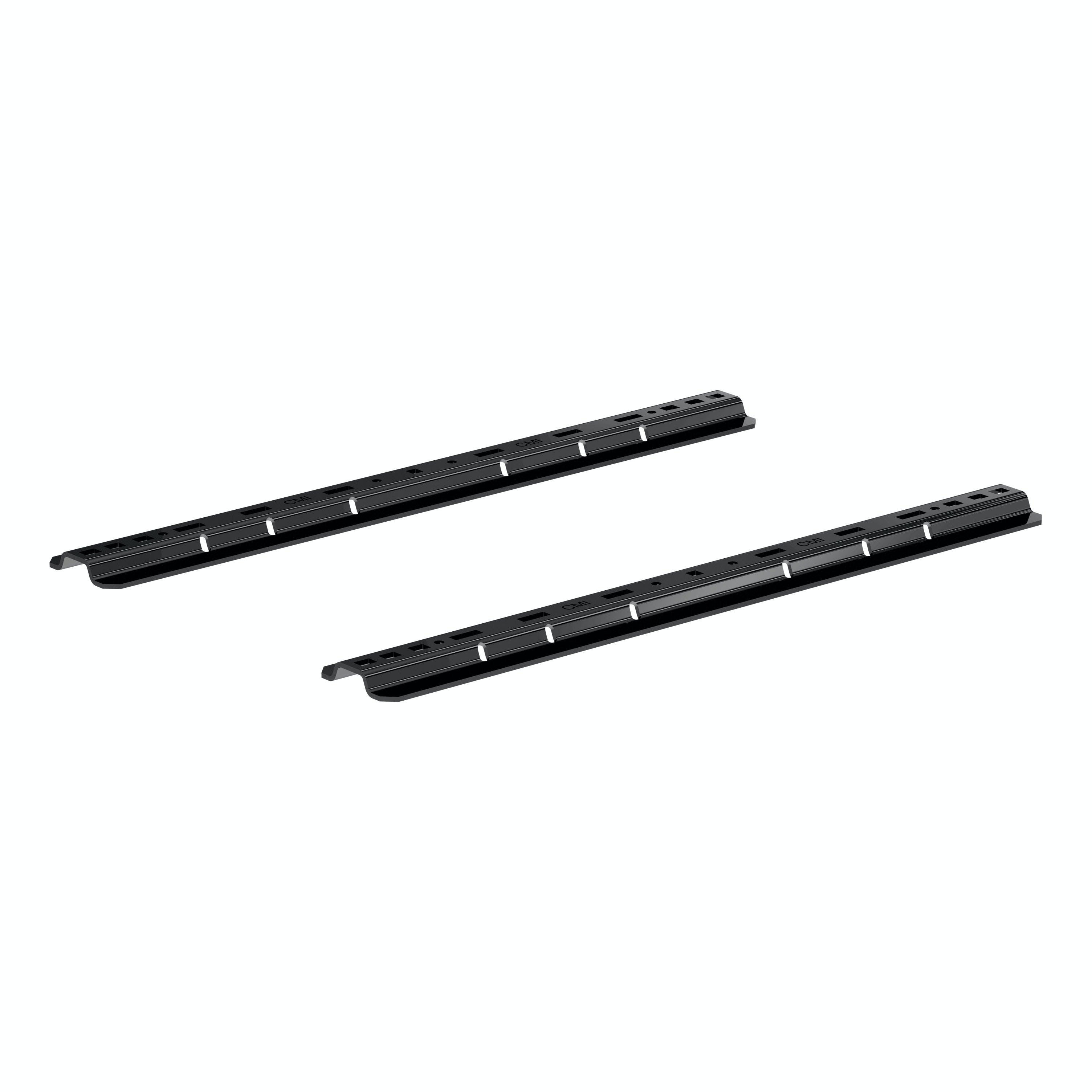 CURT 16104 Universal 5th Wheel Base Rails, 25K (Gloss Black)