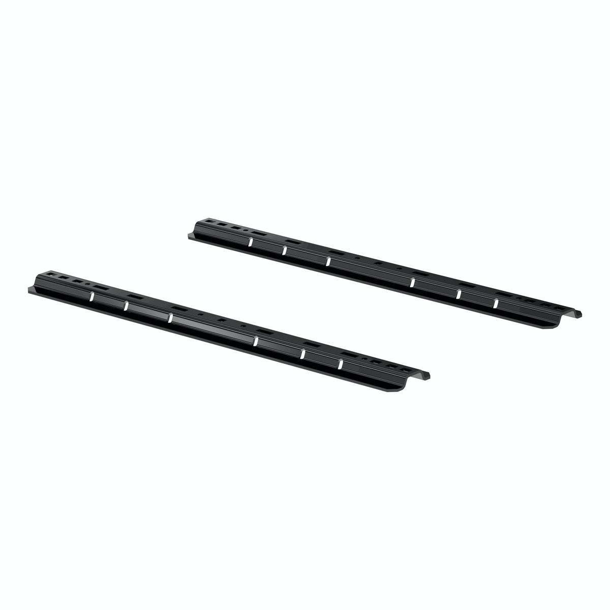 CURT 16104 Universal 5th Wheel Base Rails, 25K (Gloss Black)