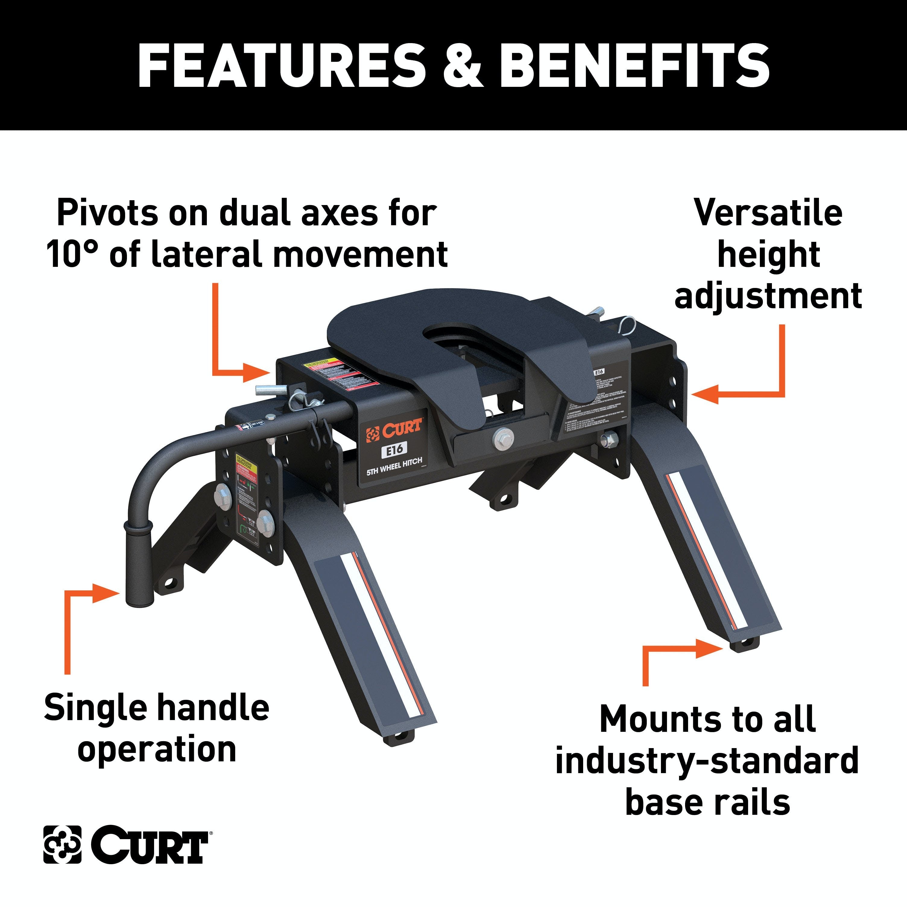 CURT 16115 E16 5th Wheel Hitch