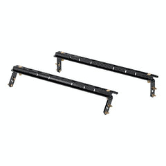 CURT 16150 Universal 5th Wheel Base Rails, 25K (4-Bolt Mount, Gloss Black)