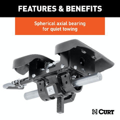CURT 16266 Q25 5th Wheel Hitch with Rails