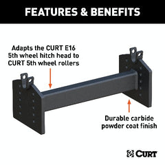 CURT 16505 E16 5th Wheel Hitch Head Adapter