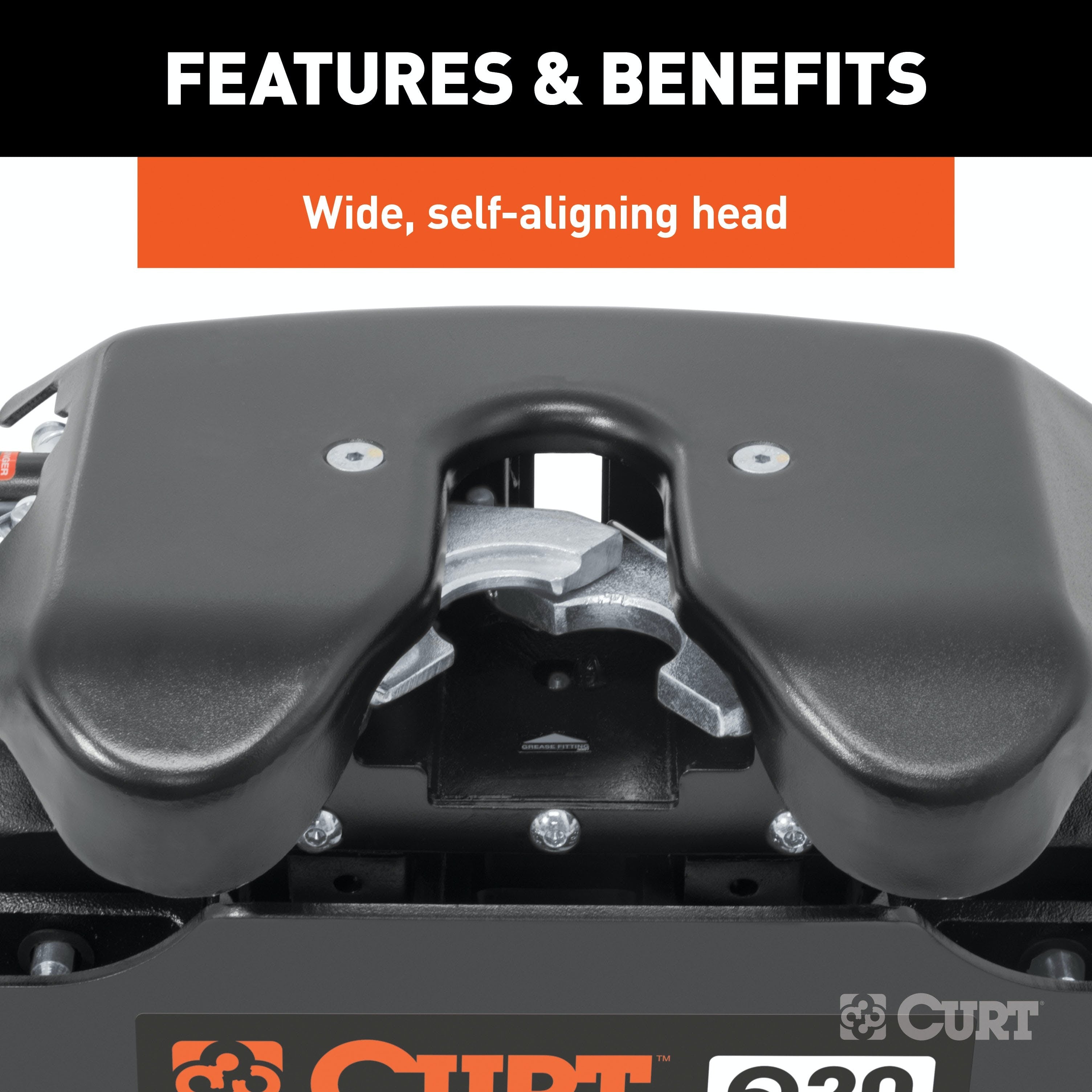 CURT 16536 Q20 Sliding 5th Wheel Hitch, 20,000 lbs.