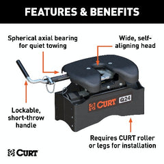 DISCONTINUED - CURT 16545 Q24 5th Wheel Hitch Head