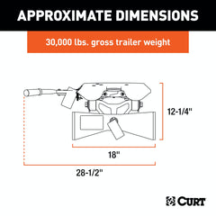 CURT 16590 A30 5th Wheel Hitch Head