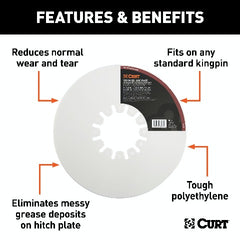 CURT 16721 10 5th Wheel Lube Plate