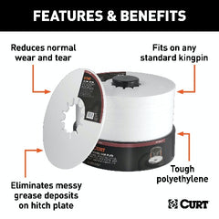 CURT 16721025 10 5th Wheel Lube Plates (25-Pack)
