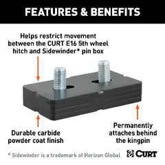 CURT 16991 E16 5th Wheel Wedge Kit