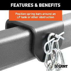 CURT 17003 Weight Distribution Clamp-On Hookup Brackets (2-Pack)