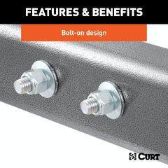 CURT 17005 Weight Distribution Bolt-On Hookup Brackets (2-Pack)