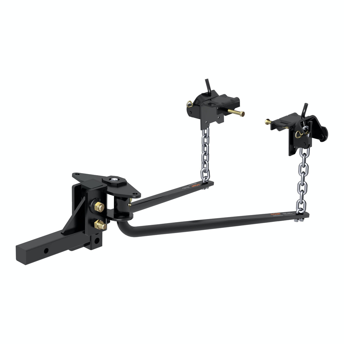 CURT 17051 Round Bar Weight Distribution Hitch with Integrated Lubrication (6-8K)