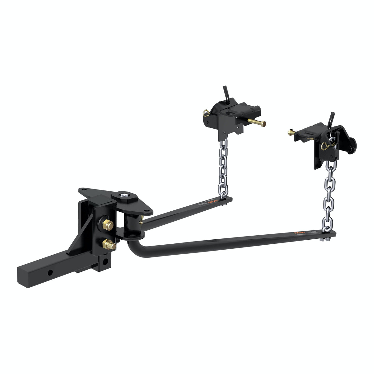 CURT 17052 Round Bar Weight Distribution Hitch with Integrated Lubrication (8-10K)