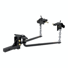 CURT 17057 Round Bar Weight Distribution Hitch with Integrated Lubrication (10-14K)