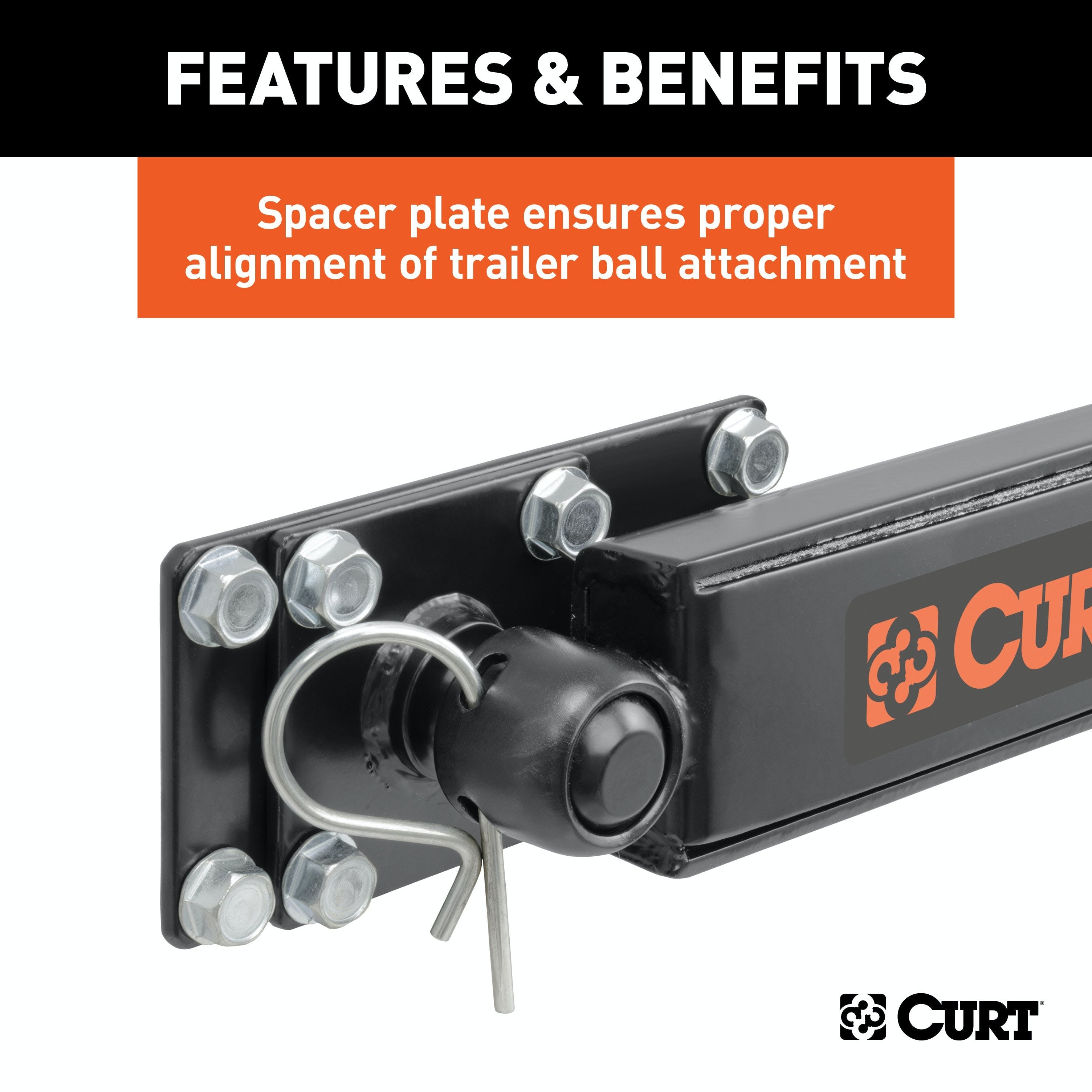 CURT 17062 Round Bar Weight Distribution Hitch with Lubrication, Sway Control (8-10K)