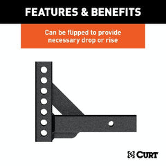 CURT 17100 Weight Distribution Shank (2 Shank, 2 Drop, 6 Rise)