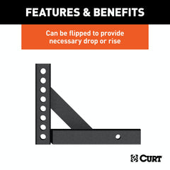 CURT 17120 Weight Distribution Shank (2 Shank, 5-5/8 Drop, 8-7/8 Rise)