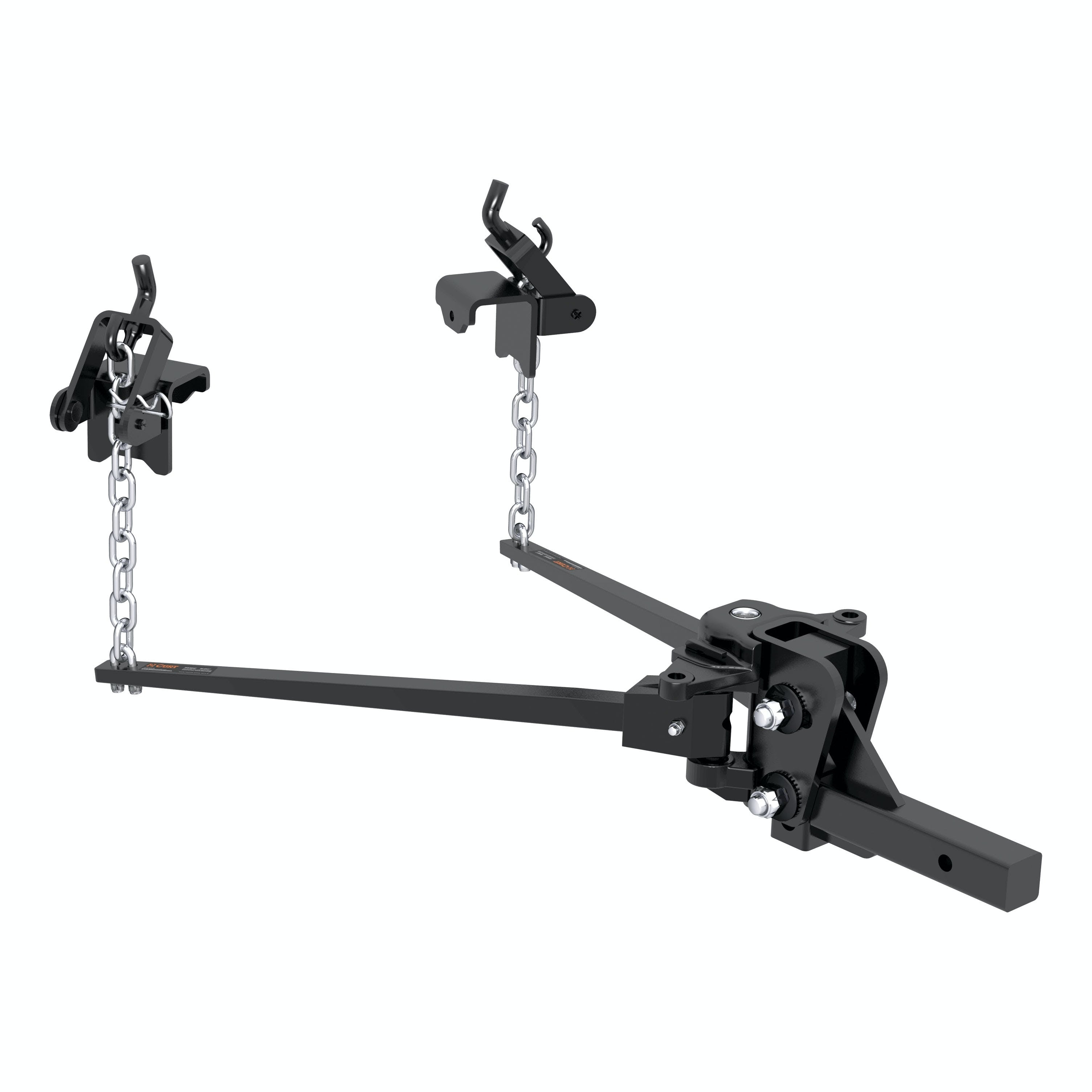 CURT 17333 Short Trunnion Bar Weight Distribution Hitch (10K - 15K lbs., 28-3/8 Bars)