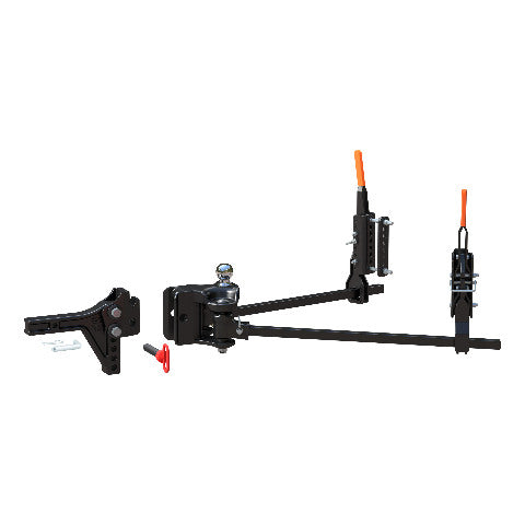 CURT 17520 TruTrack 4P Trailer-Mounted Weight Distribution Hitch with Active Sway Control, Up to 10,000 GTW