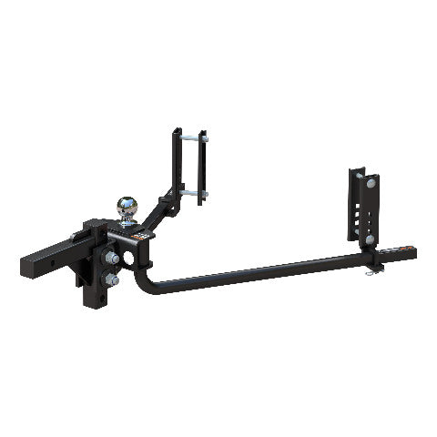 CURT 17599 TruTrack 2P Round Bar Weight Distribution Hitch with 2x Sway Control 5-8K