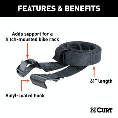 CURT 18050 61 Hitch Bike Rack Support Strap