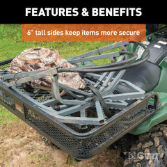 CURT 18101 41 x 26 Black Steel Universal ATV Cargo Carrier