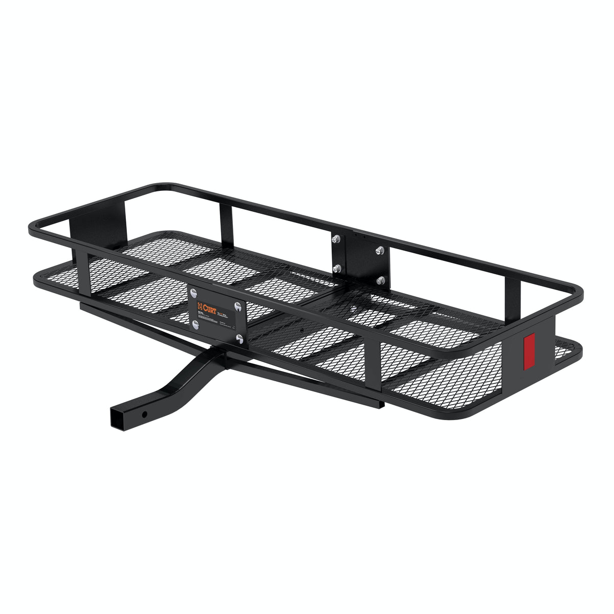 CURT 18150 60 x 20 Black Steel Basket Cargo Carrier (Fixed 2 Shank, 500 lbs.)