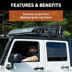 CURT 18200 44 x 38 Elastic Cargo Net for Roof Basket