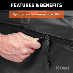 CURT 18210 56 x 18 x 21 Weather-Resistant Vinyl Cargo Bag