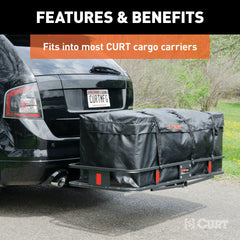 CURT 18211 56 x 22 x 21 Weather-Resistant Vinyl Cargo Bag