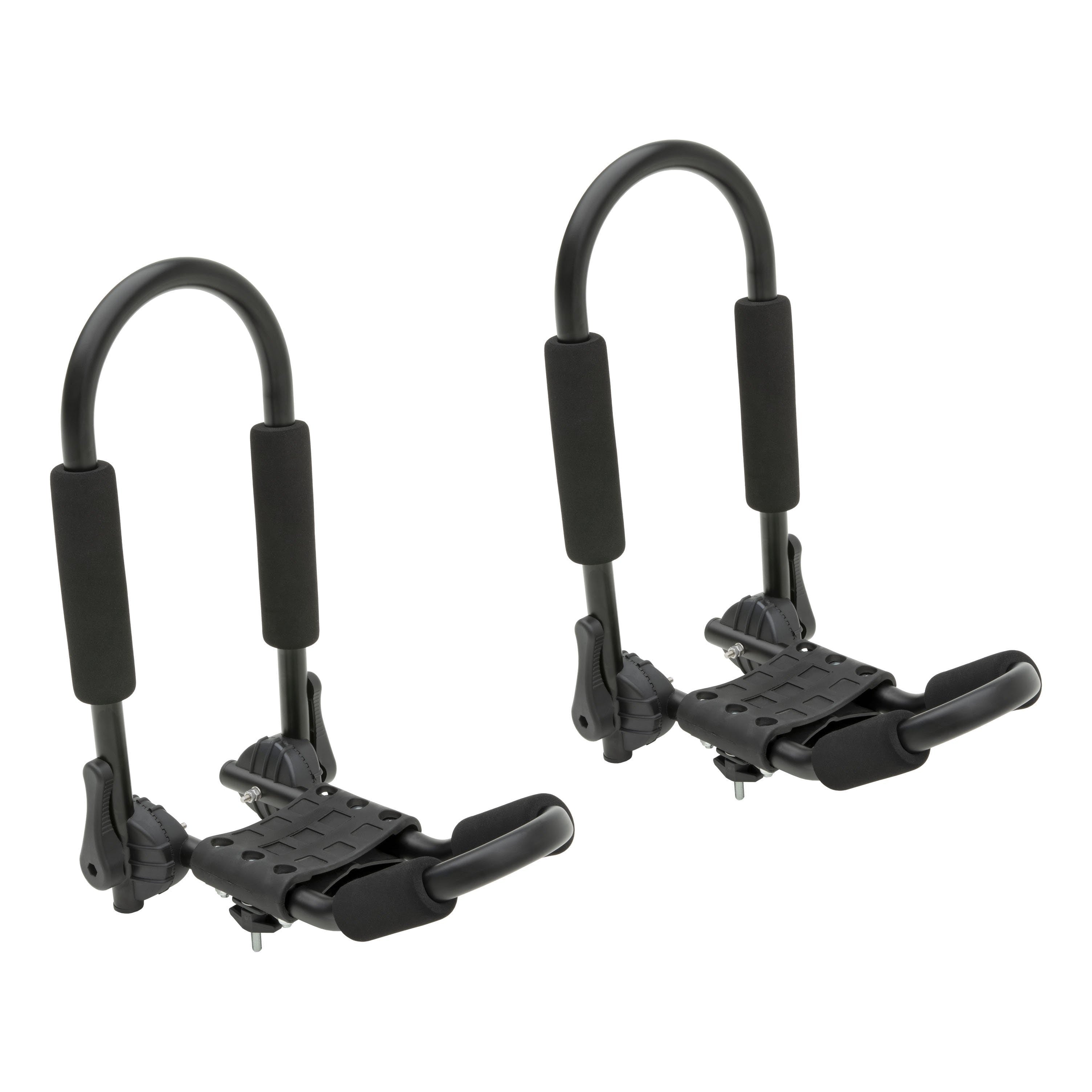 CURT 18320 Adjustable Aluminum Roof Rack Kayak Holders