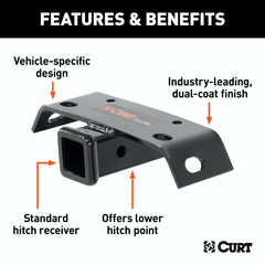 CURT 19030 Bumper Hitch with 2 Receiver
