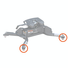 CURT 19203 Replacement 5th Wheel Puck System Anchors for Ram (Large, Fits 16021, 16022)