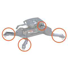 CURT 19205 Replacement 5th Wheel Puck System Handles for Ram (Fits 16021)
