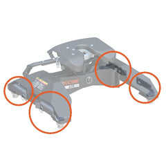 CURT 19209 Replacement 5th Wheel Puck System Handles for Chevrolet / GMC (Fits 16025)