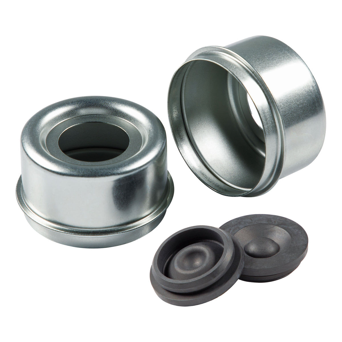 CURT 2023134662 Dust Cap Kit for 5,200 to 6,000-lb. Axle Hubs - 2.45" Outer Diameter