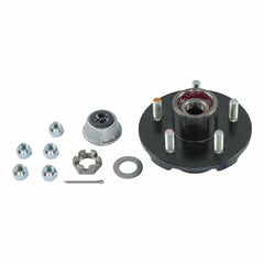 CURT 2024013263 Complete Pre-Greased Hub Assembly with Lug Nuts - 3,500-lb. Axles, 1/2" Stud
