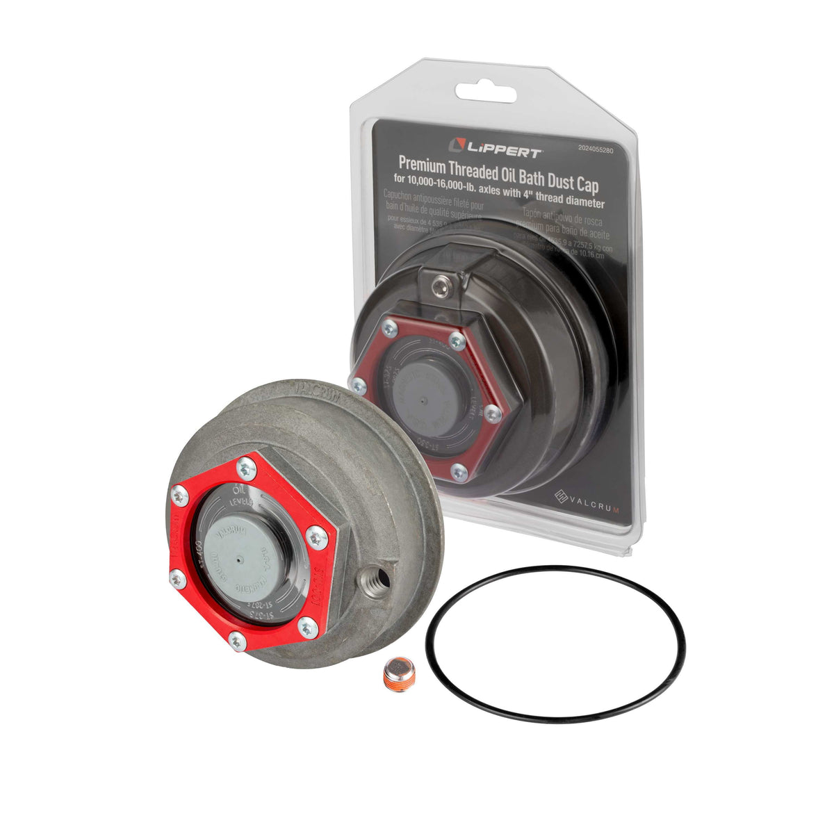 CURT Trailer Axle Threaded Dust Cap, 10,000-16,000 lb., 4" diameter, Oil 2024055280