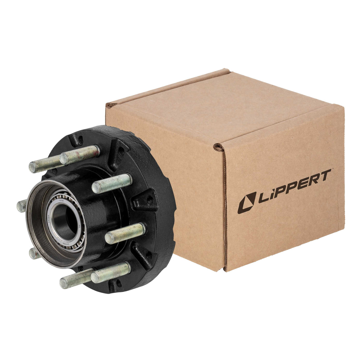 CURT Short Threaded Oil Idler Hub Assembly w/ Installed Bearing Kit, 10,000-lb. Axles 2025043323